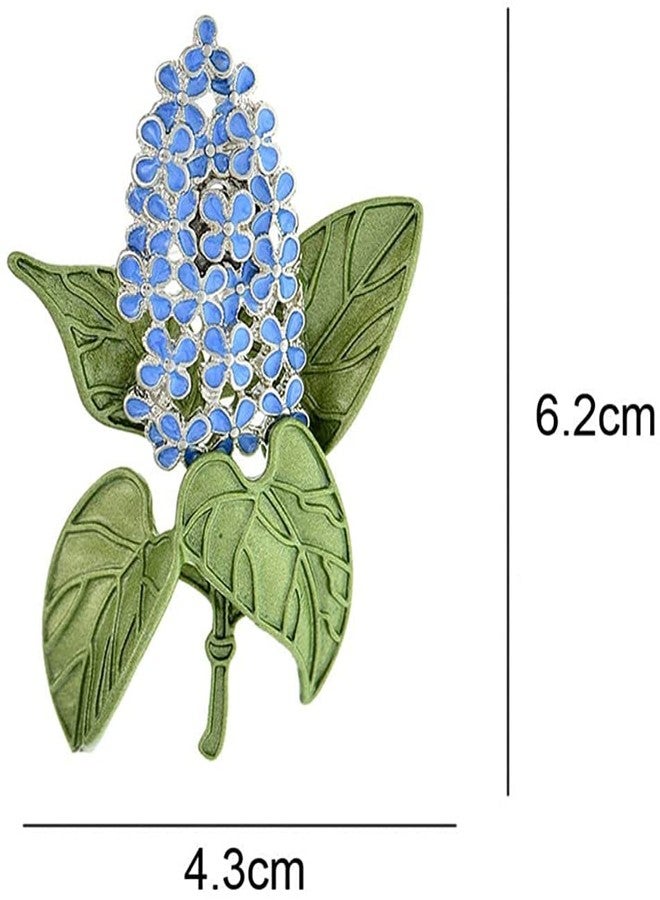 بروش زهرة الليلك المطلي بالمينا، جمال الربيع والصيف، متوفر، نبات زهرة القرنفل، بروش للحفلات، دبوس طية صدر السترة، دبوس نباتي، مجوهرات لحقائب الظهر والملابس والحقائب والزينة - Image 2